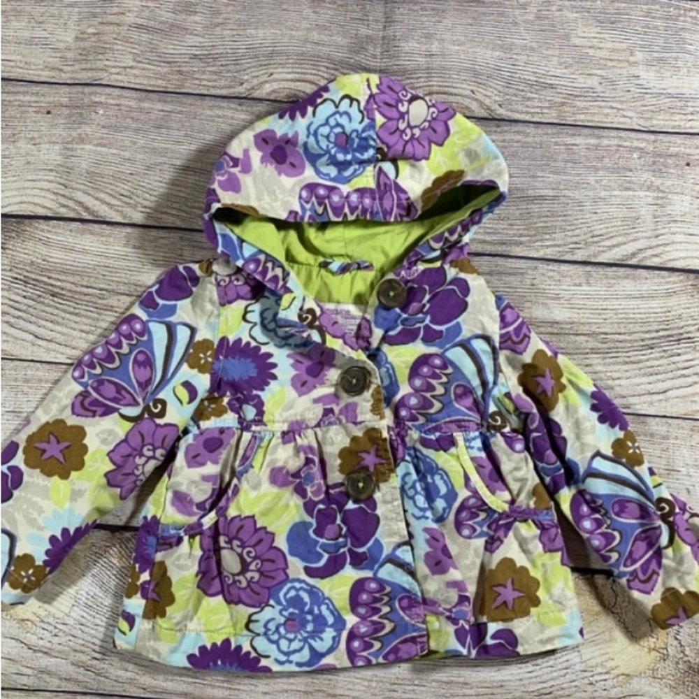 OshKosh Genuine Kids Floral Hooded jacket